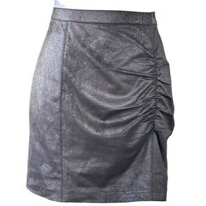 Free People Modern Femme‎ Vegan Suede Leather Skirt